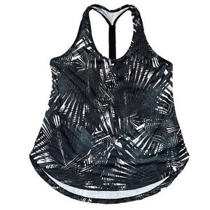 Old Navy Active Workout Sportswear Leaf Pattern Loose Tank Top (size M)